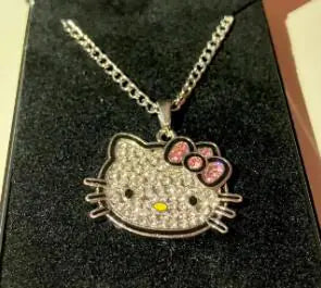 Hello Kitty™ Cat Lover Diamanté Necklace - Cute & Chic Jewelry!