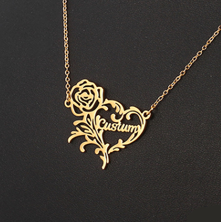 Personalized Stainless Steel Heart Necklace Gift