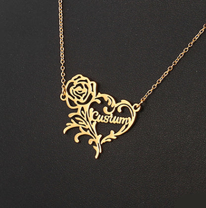 Personalized Stainless Steel Heart Necklace Gift