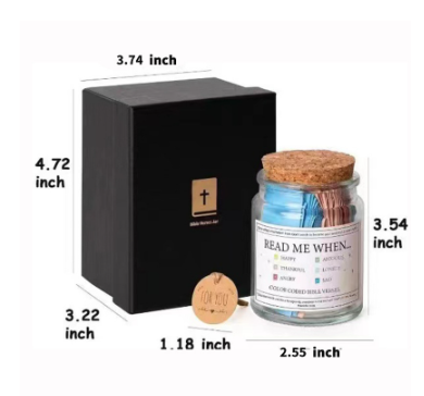 Muslim and Christian Verse Jar - Unique Gift Item (One)