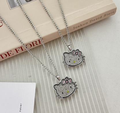 Hello Kitty™ Cat Lover Diamanté Necklace - Cute & Chic Jewelry!