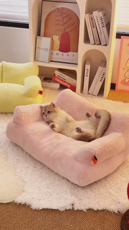 Cozy Plush Sofa -- The Purrrfect™ Cat Lounge